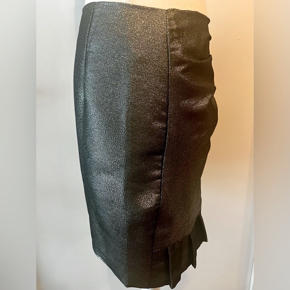 DO+BE lurex thread pewter mini skirt, NWT - Picture 4 of 7